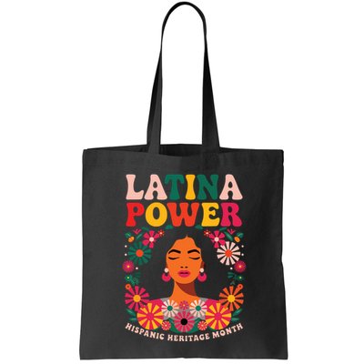 Latina Power Hispanic Heritage Month Colorful Floral Bag