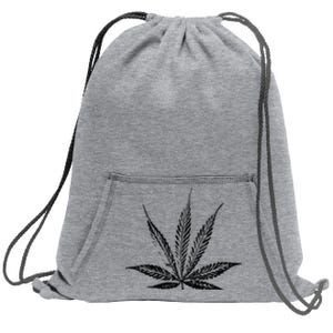 Leaf Pattern High 420 Gift Smoking Weed Cannabis Marijuana Sweatshirt Cinch Pack Bag