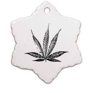 Leaf Pattern High 420 Gift Smoking Weed Cannabis Marijuana Ceramic Star Ornament