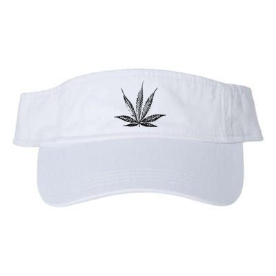 Leaf Pattern High 420 Gift Smoking Weed Cannabis Marijuana Valucap Bio-Washed Visor