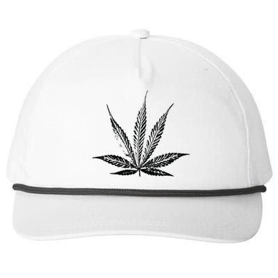 Leaf Pattern High 420 Gift Smoking Weed Cannabis Marijuana Snapback Five-Panel Rope Hat