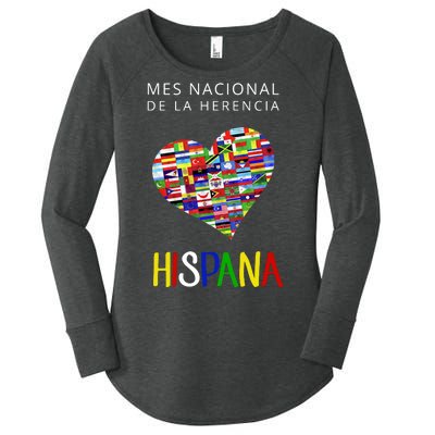 Latino Pride Hispanic Heritage Month Women's Perfect Tri Tunic Long Sleeve Shirt