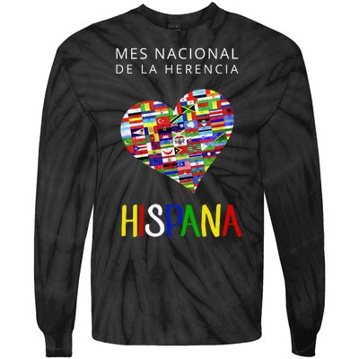 Latino Pride Hispanic Heritage Month Tie-Dye Long Sleeve Shirt