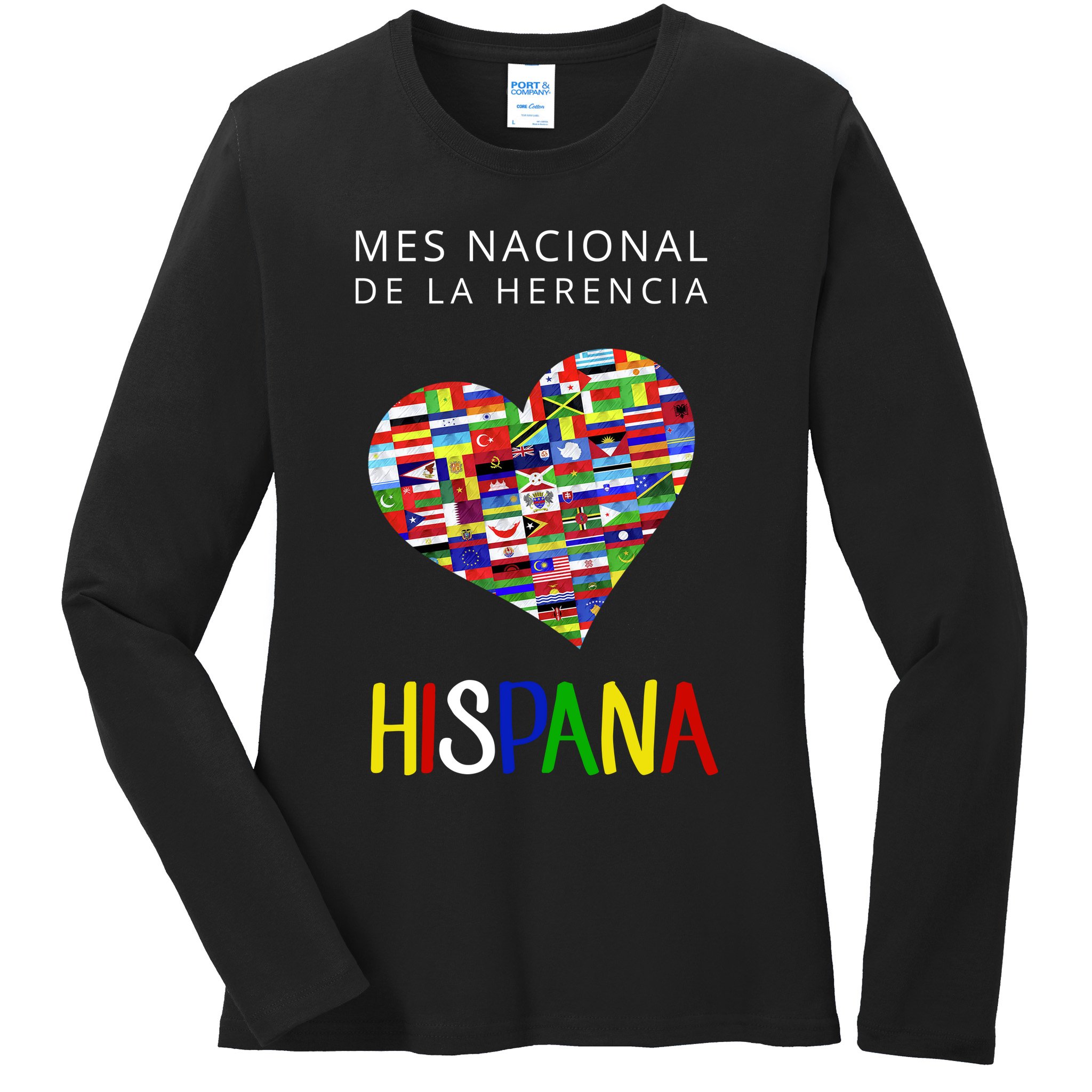 Latino Pride Hispanic Heritage Month Ladies Long Sleeve Shirt