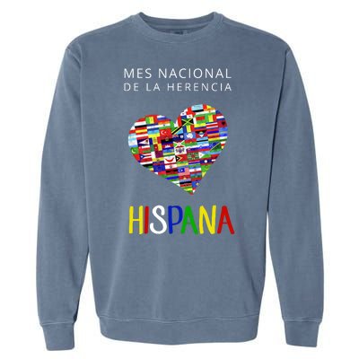 Latino Pride Hispanic Heritage Month Garment-Dyed Sweatshirt