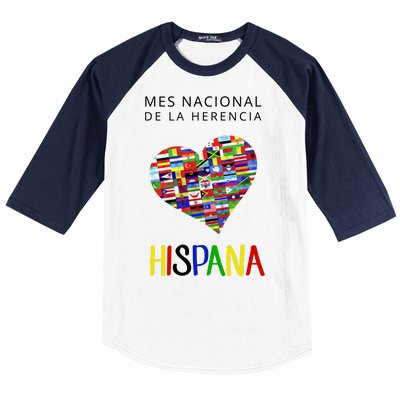 Latino Pride Hispanic Heritage Month Baseball Sleeve Shirt