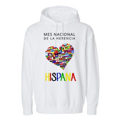 Latino Pride Hispanic Heritage Month Garment-Dyed Fleece Hoodie