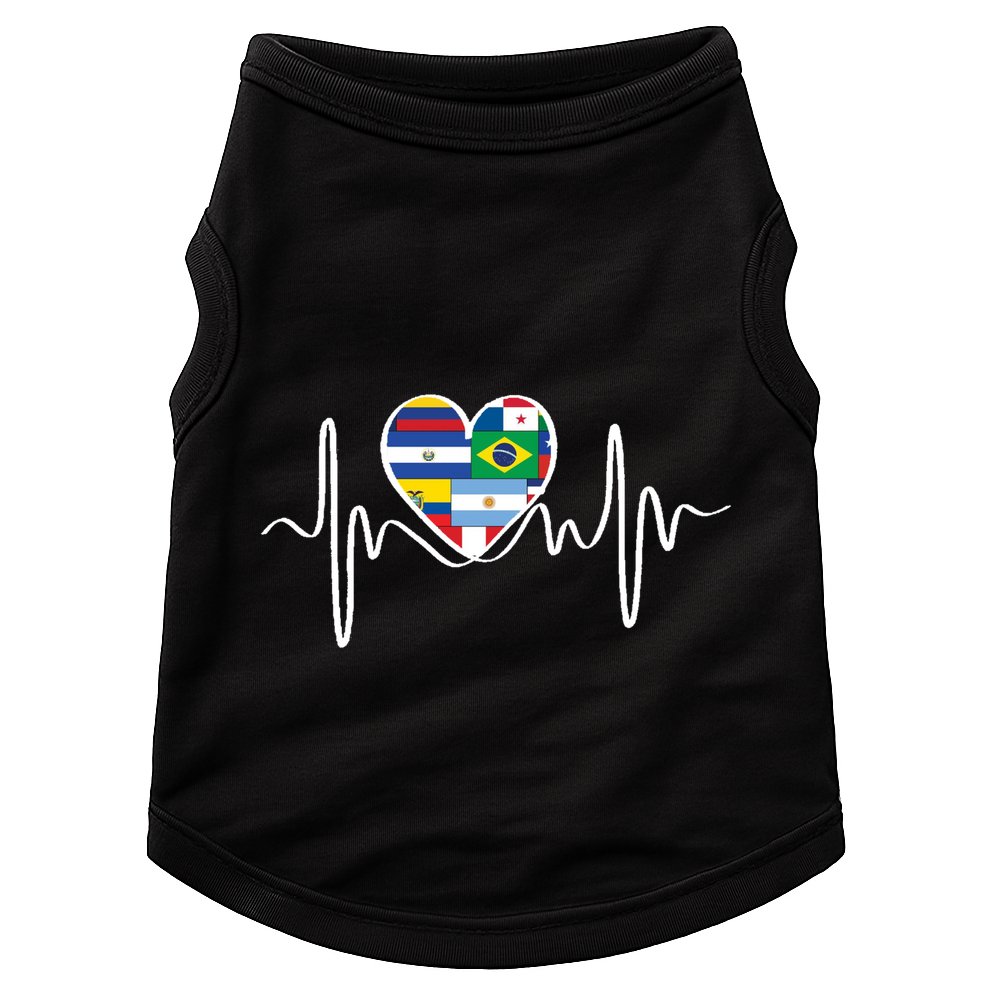 Latino Pulse Heart Hispanic Heritage Doggie Tank