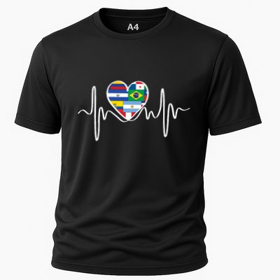 Latino Pulse Heart Hispanic Heritage Performance Shirt