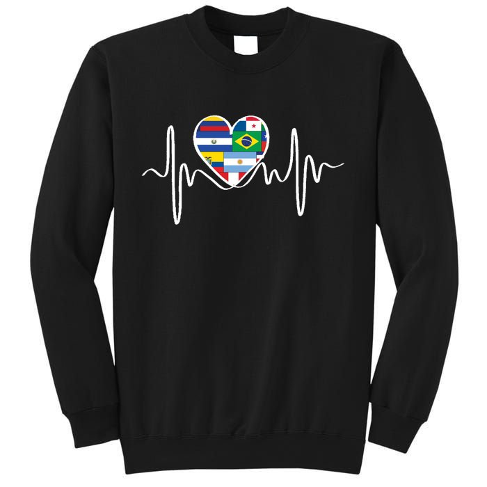 Latino Pulse Heart Hispanic Heritage Sweatshirt