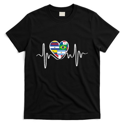 Latino Pulse Heart Hispanic Heritage T-Shirt