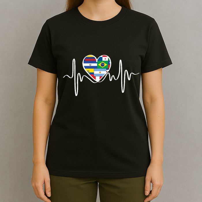 Latino Pulse Heart Hispanic Heritage T-Shirt