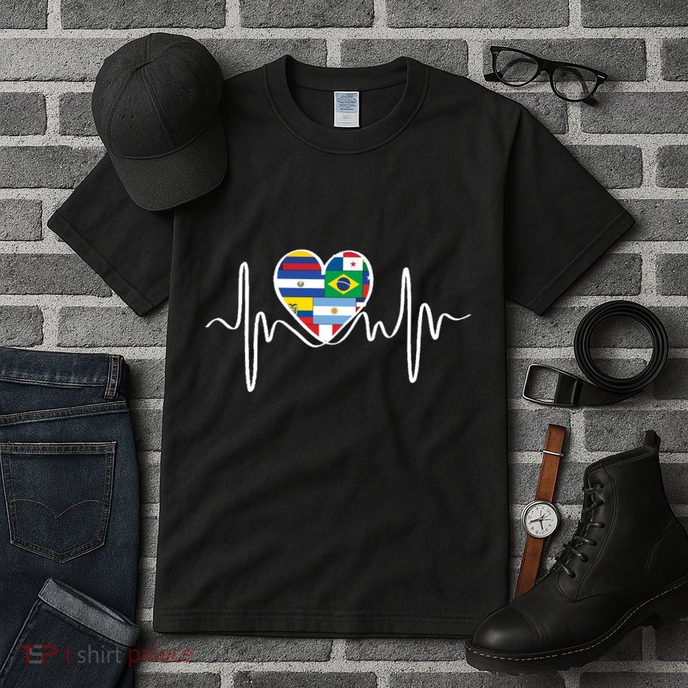 Latino Pulse Heart Hispanic Heritage Tall T-Shirt