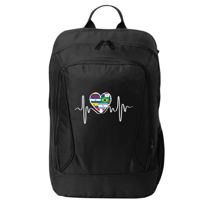 Latino Pulse Heart Hispanic Heritage City Backpack