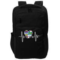 Latino Pulse Heart Hispanic Heritage Impact Tech Backpack