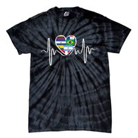 Latino Pulse Heart Hispanic Heritage Tie-Dye T-Shirt