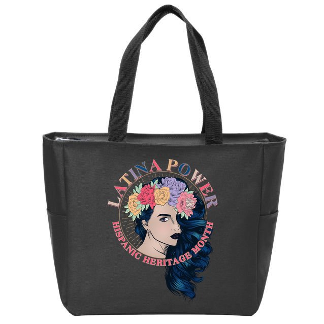 Latina Power Hispanic Heritage Month Zip Tote Bag