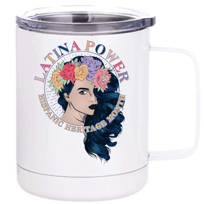 Latina Power Hispanic Heritage Month 12 oz Stainless Steel Tumbler Cup