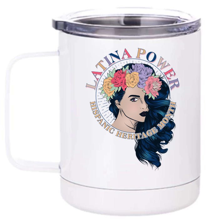 Latina Power Hispanic Heritage Month 12 oz Stainless Steel Tumbler Cup