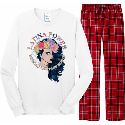 Latina Power Hispanic Heritage Month Long Sleeve Pajama Set