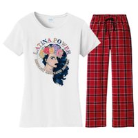 Latina Power Hispanic Heritage Month Women's Flannel Pajama Set