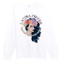 Latina Power Hispanic Heritage Month Premium Crewneck Sweatshirt