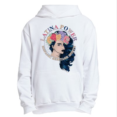 Latina Power Hispanic Heritage Month Urban Pullover Hoodie