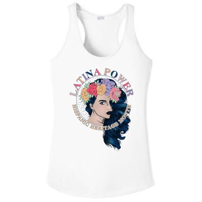 Latina Power Hispanic Heritage Month Ladies PosiCharge Competitor Racerback Tank