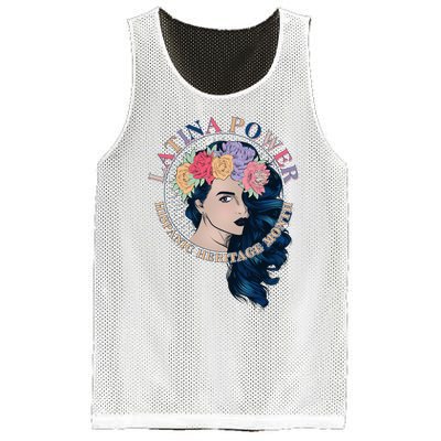 Latina Power Hispanic Heritage Month Mesh Reversible Basketball Jersey Tank