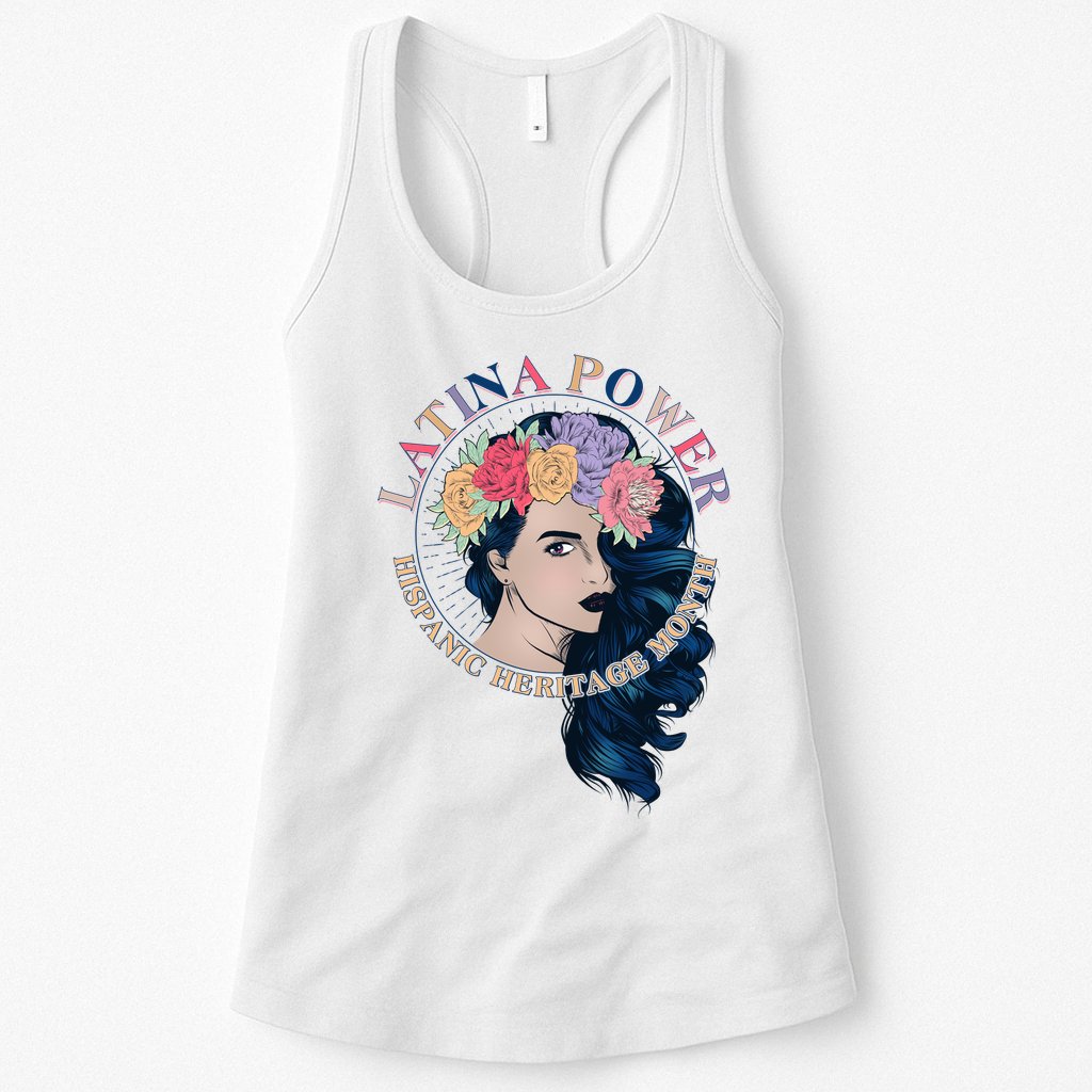 Latina Power Hispanic Heritage Month Womens Tank Top