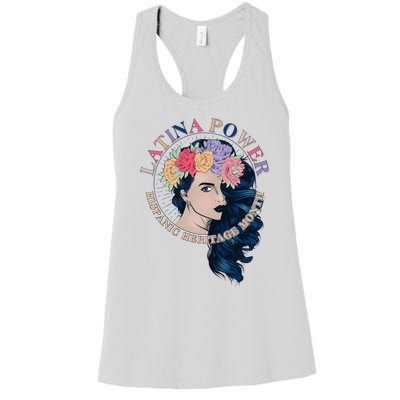 Latina Power Hispanic Heritage Month Women's Racerback Tank