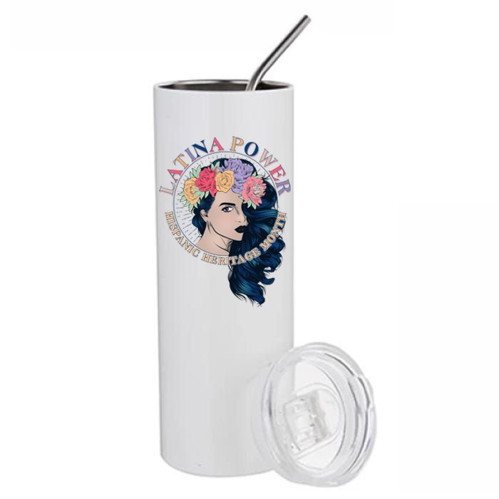 Latina Power Hispanic Heritage Month Stainless Steel Tumbler