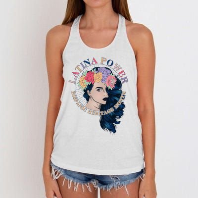 Latina Power Hispanic Heritage Month Women's Knotted Racerback Tank