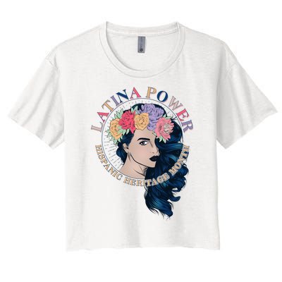 Latina Power Hispanic Heritage Month Women's Crop Top Tee