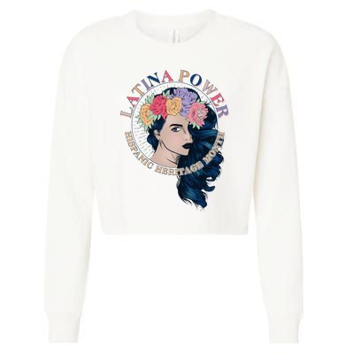 Latina Power Hispanic Heritage Month Cropped Pullover Crew