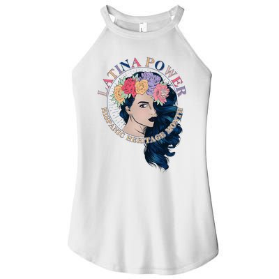 Latina Power Hispanic Heritage Month Women's Perfect Tri Rocker Tank