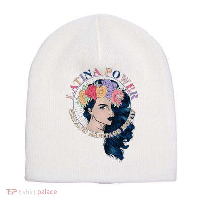 Latina Power Hispanic Heritage Month Short Acrylic Beanie
