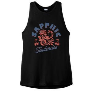 Lesbian Pride Happy Lgbt Month Ladies PosiCharge Tri-Blend Wicking Tank