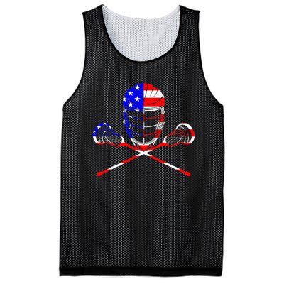 Lacrosse Player Independence Day Laxing Patriotic Lax Goalie Mesh Reversible Basketball Jersey Tank