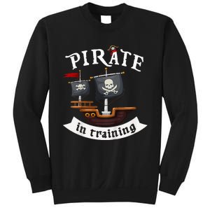 Little Pirate In Training Boy Funny Pirate Sweatshirt