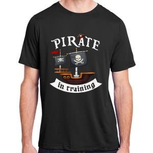 Little Pirate In Training Boy Funny Pirate Adult ChromaSoft Performance T-Shirt