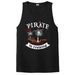 Little Pirate In Training Boy Funny Pirate PosiCharge Competitor Tank