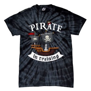 Little Pirate In Training Boy Funny Pirate Tie-Dye T-Shirt