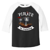 Little Pirate In Training Boy Funny Pirate Toddler Fine Jersey T-Shirt