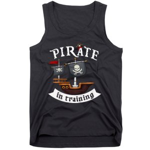 Little Pirate In Training Boy Funny Pirate Tank Top