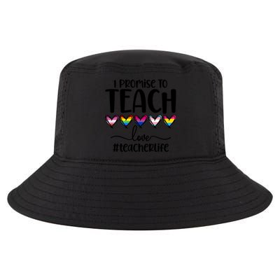 Lgbtq Pride I Promise To Teach Love Teacher Life Gift Cool Comfort Performance Bucket Hat