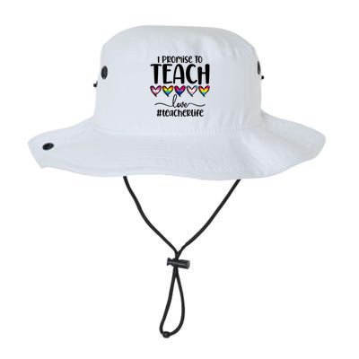 Lgbtq Pride I Promise To Teach Love Teacher Life Gift Legacy Cool Fit Booney Bucket Hat