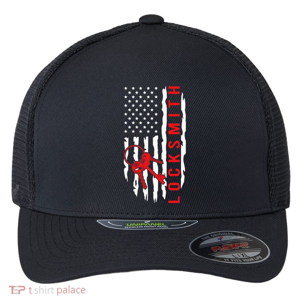 Locksmith Picking I Locksmithing I Key I Locksmith Flexfit Unipanel Trucker Cap
