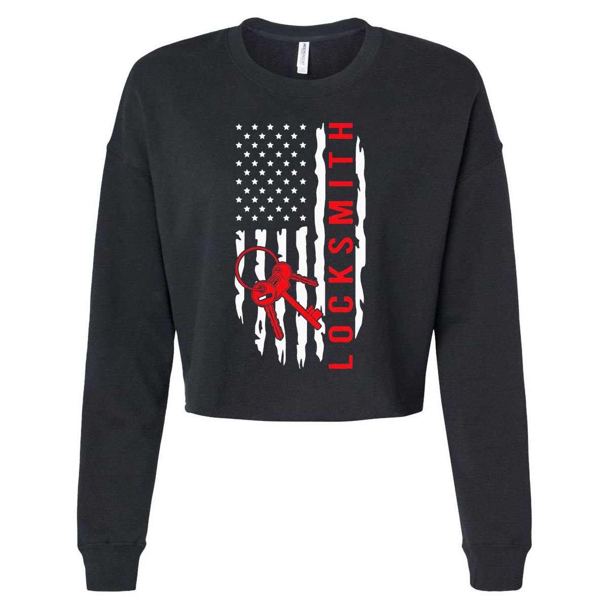 Locksmith Picking I Locksmithing I Key I Locksmith Cropped Pullover Crew