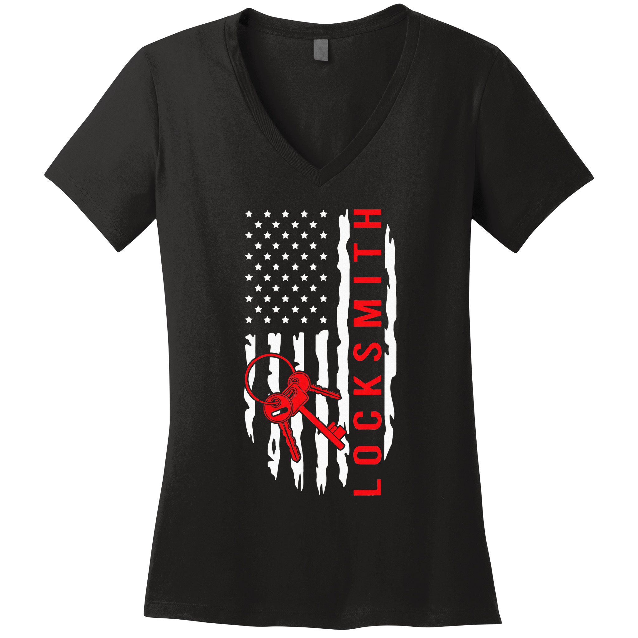Locksmith Picking I Locksmithing I Key I Locksmith Women's V-Neck T-Shirt